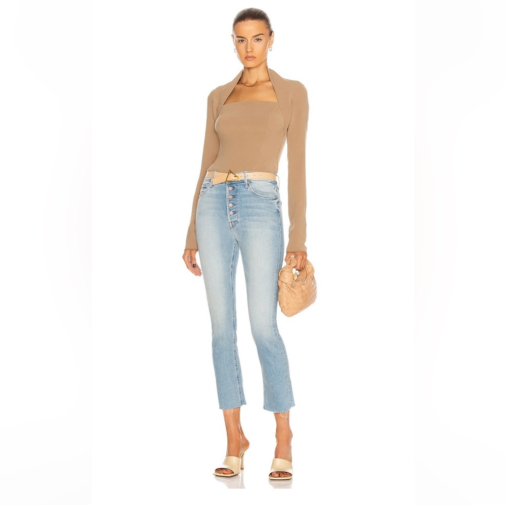 Mother The Pixie Dazzler Ankle Fray denim